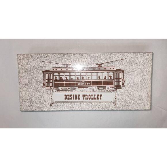 Vintage 1980s Desire St 463 Trolley Train Car Green Toy Collectors Model - Picture 1 of 5